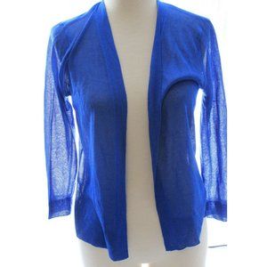 Cato Est 1946 Cardigan Sweater XS Blue Open Draped